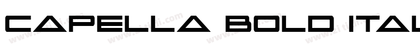 Capella Bold Italic 字体转换